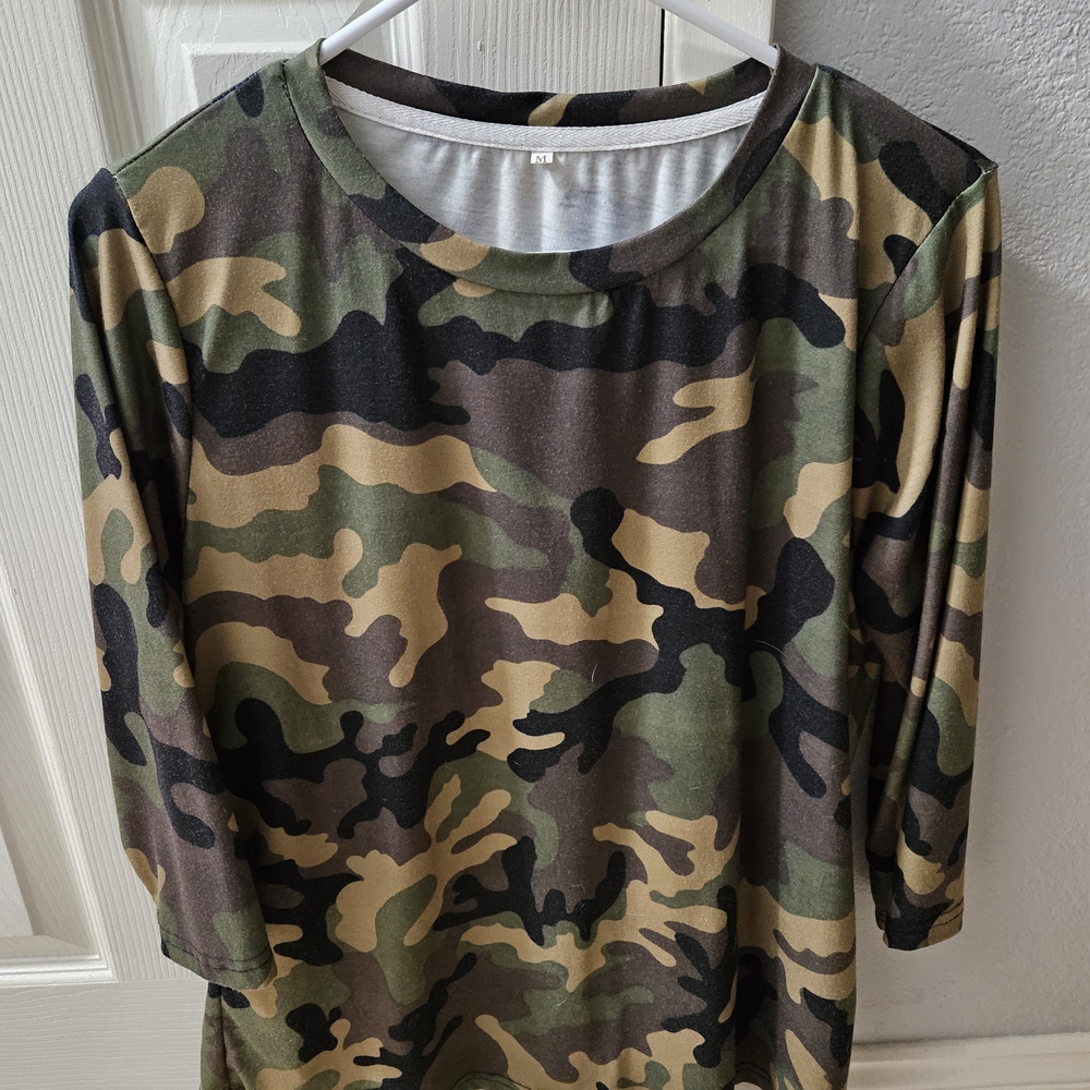 Camouflage Long Sleeve Shirt